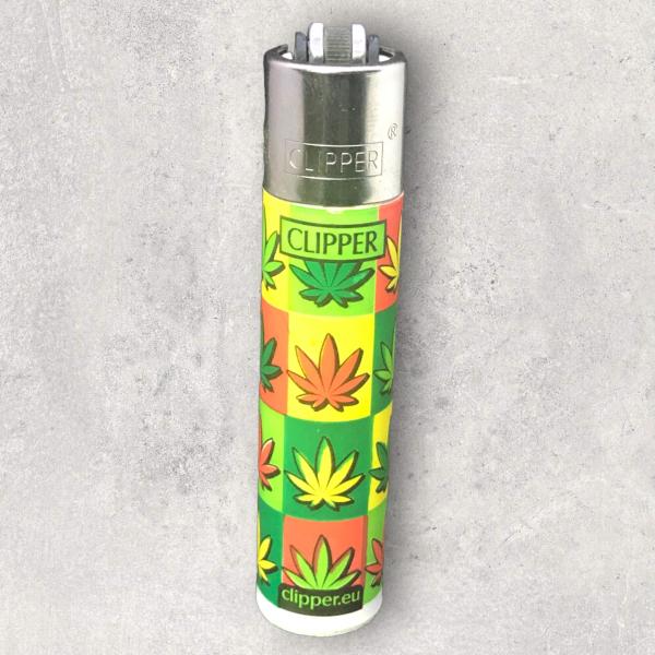 Clipper Feuerzeug Pop Art Leaves 2/4